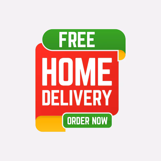 free home delivery order now label sign origami style banner 686319 975